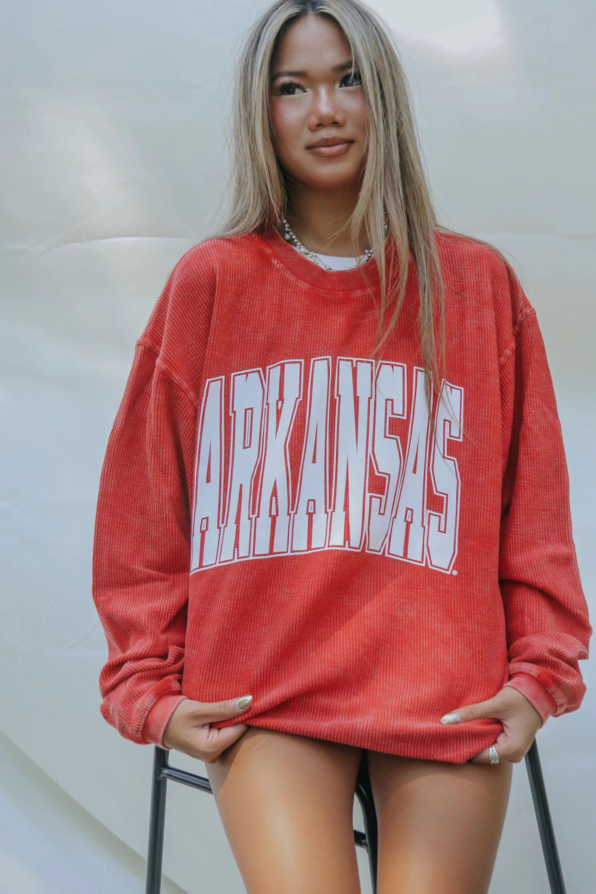 charlie southern: arkansas collegiate corded sweatshirt | RIFFRAFF