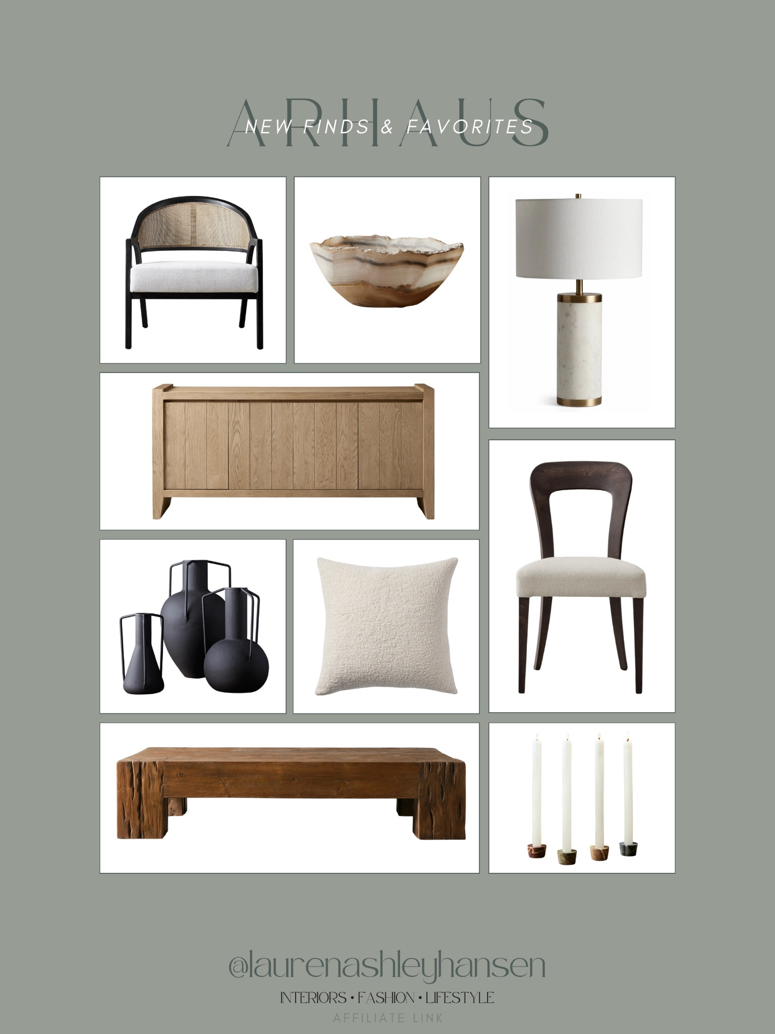 Arhaus new arrivals and favorites! Arhaus has stunning pieces that are timeless and will truly withstand the test of time. I love how these pieces are organic and have trendy unique curves and silhouettes, while remaining neutral! 

#LTKStyleTip #LTKHome