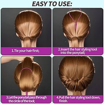 Teenitor 4pcs Pony Hair Tail Accessories, 2 Pairs French Braiding Tool, Turvy Styling Tool for Wo... | Amazon (US)