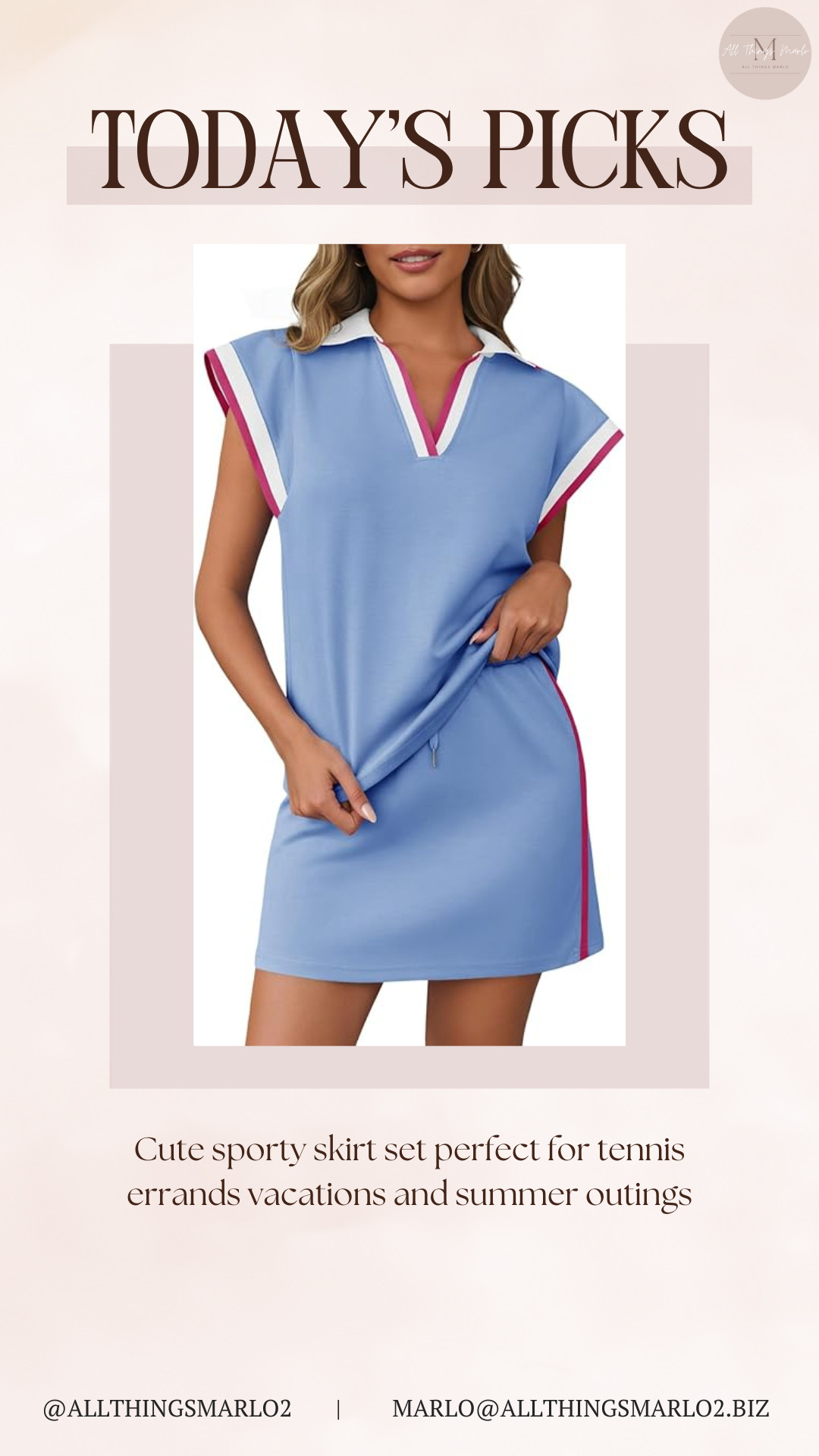 Cute sporty skirt set perfect for tennis errands vacations and summer outings 

 #LTKSeasonal #LTKWorkwear #LTKTravel
