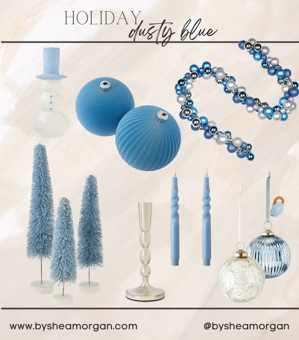 Dusty blue Christmas decor, Walmart Christmas decor 

#LTKHoliday #LTKGiftGuide