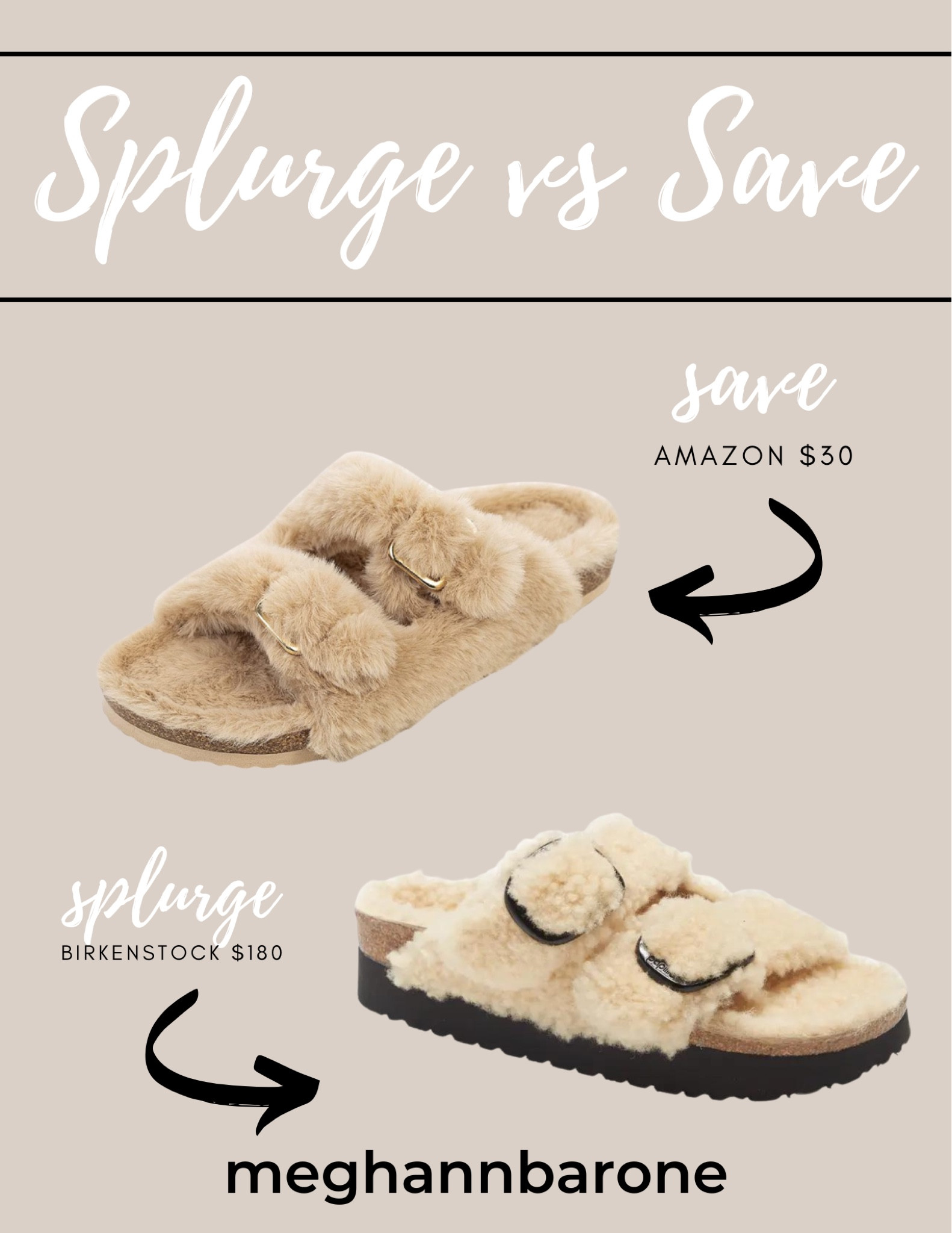 Splurge vs Save! Birkenstock vs Amazon sandal. Great lower piece option. Or go for the Birkenstock! Great quality.

#LTKfit #LTKstyletip #LTKunder100