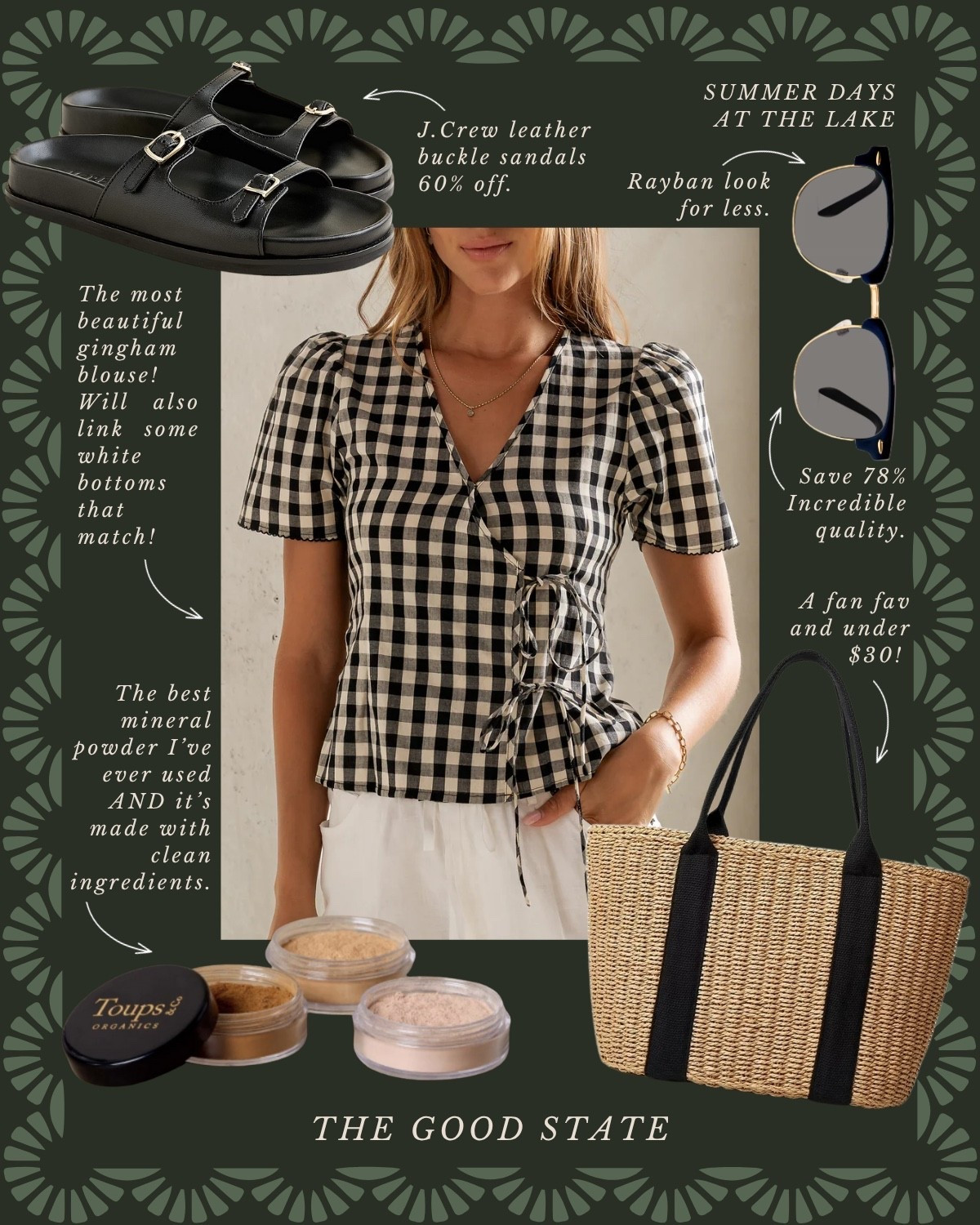 This is for the Nancy Meyers-loving girlies living their best life as they sip on a cup of freshly brewed coffee and watch the sunrise over the lake. For the ones breathing in slow mornings and fresh air. This is for the ladies spending all day out on the boat and the evening on the dock with a glass of wine and good company. For the girlies who still flip on The Parent Trap and eat Oreos dipped in peanut butter. This is for the ladies who love all things gingham, their trusty ball cap and the ease of a Summertime dress. For those thriving in this Americana Summer. This is for you🫶🏼 Ootd, outfit idea, style tip, classic style, timeless style striped sweater, quince, J.Crew, J.Crew, factory, target, target fashion, target style, Walmart, Anthropologie, Anthro, Madewell, white dress, spring dress, summer dress, spring fashion, summer fashion, vacation, outfit, Fourth of July, outfit, red, white, and blue outfit, gingham dress, quilt dress, organic skincare, pearl, jewelry, Abercrombie, and Fitch, Tuckernuck, Madewell, H&M, Amazon, Amazon style, farmers market outfit, sissy light hat, dolce vita, women’s shoes, raffia bags, wedding guest dress, dress, wedding guest, Lauren England, the good state, lake, lake outfit, lake house, summer sweater, American flag sweater, ll bean

#LTKFindsUnder50 #LTKSaleAlert #LTKStyleTip