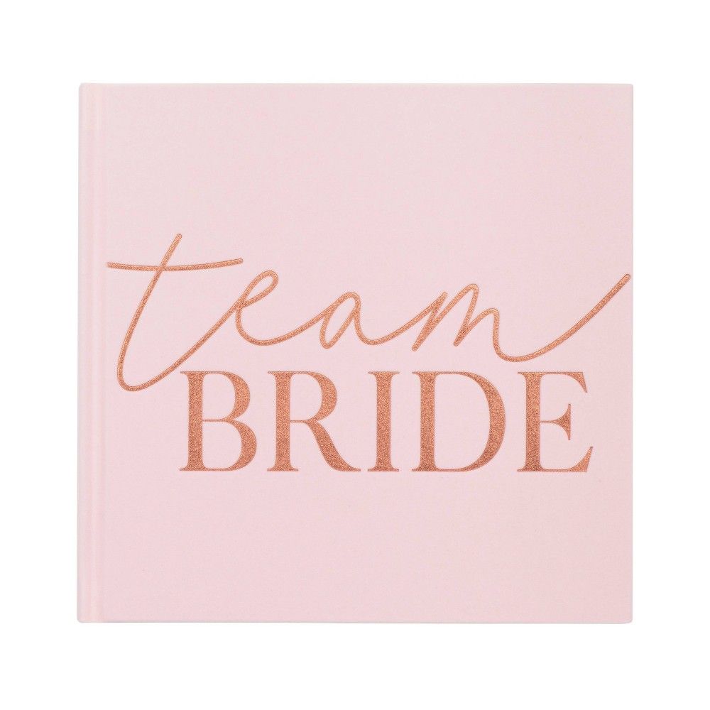 Team Bride"" Guest Book Pink | Target