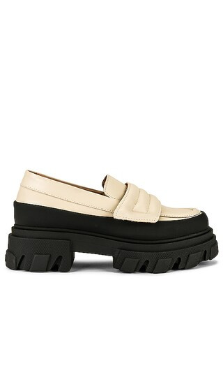 Platform Loafer in Oyster Gray | Revolve Clothing (Global)