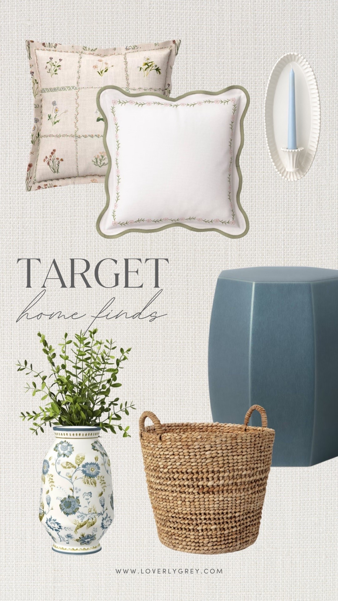 These new Target home finds are giving all the summer vibes! I love the soft blue accents, floral details, and woven textures that instantly make a space feel warm and inviting. Loverly Grey, Target, home decor, summer home decor, blue and white decor, cottage style, home inspiration

#LTKdayinmylife #LTKHome #LTKSeasonal