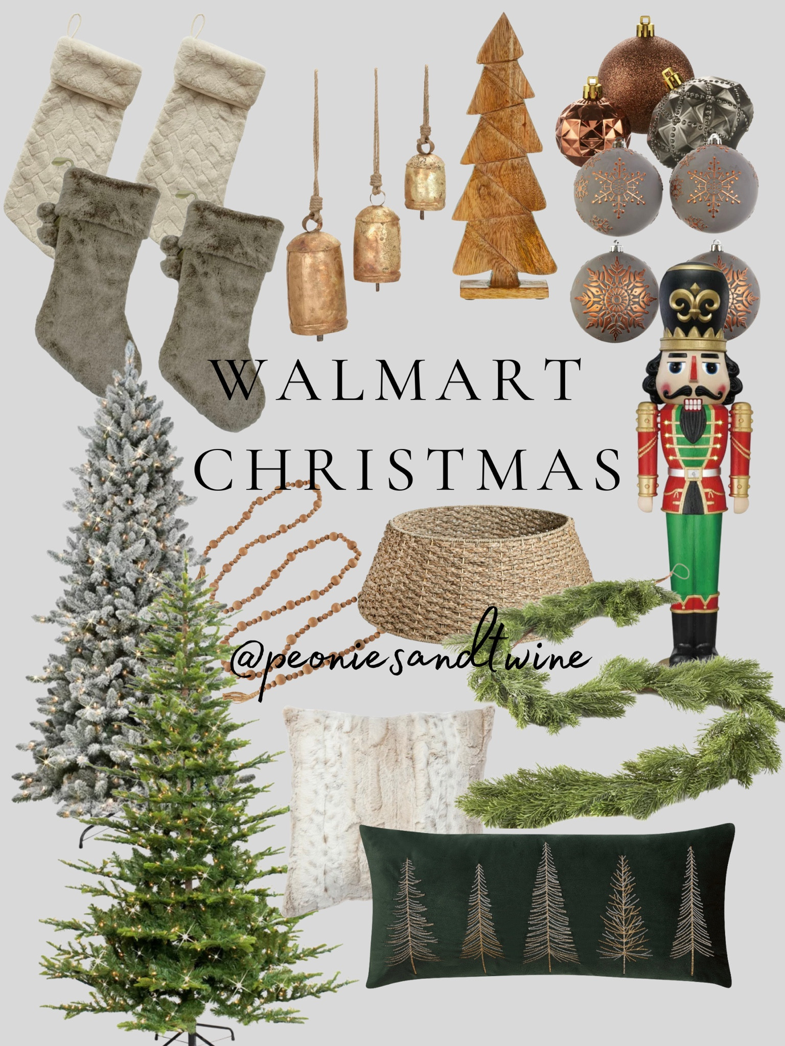 Walmart Christmas decor finds @peoniesandtwine 

#walmart #christmas #christmasdecor #christmastree  Christmas tree #ornaments ornaments 

#LTKCyberweek #LTKHoliday #LTKSeasonal