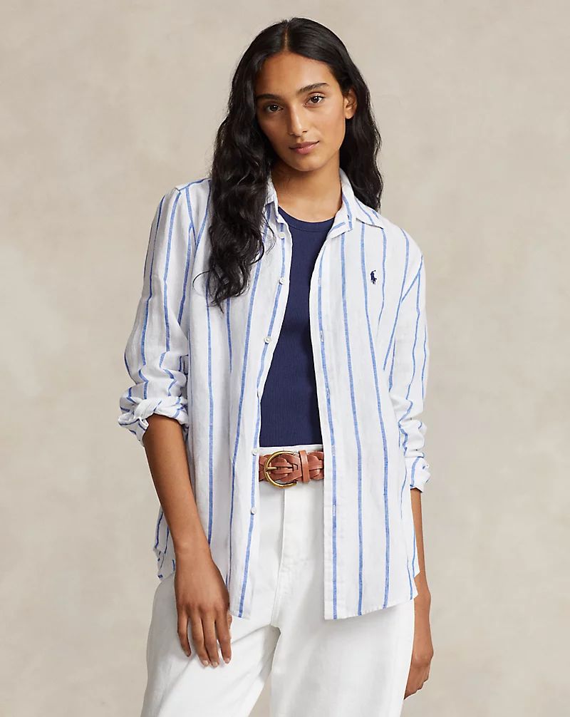 Relaxed Fit Striped Linen Shirt | Ralph Lauren (UK)