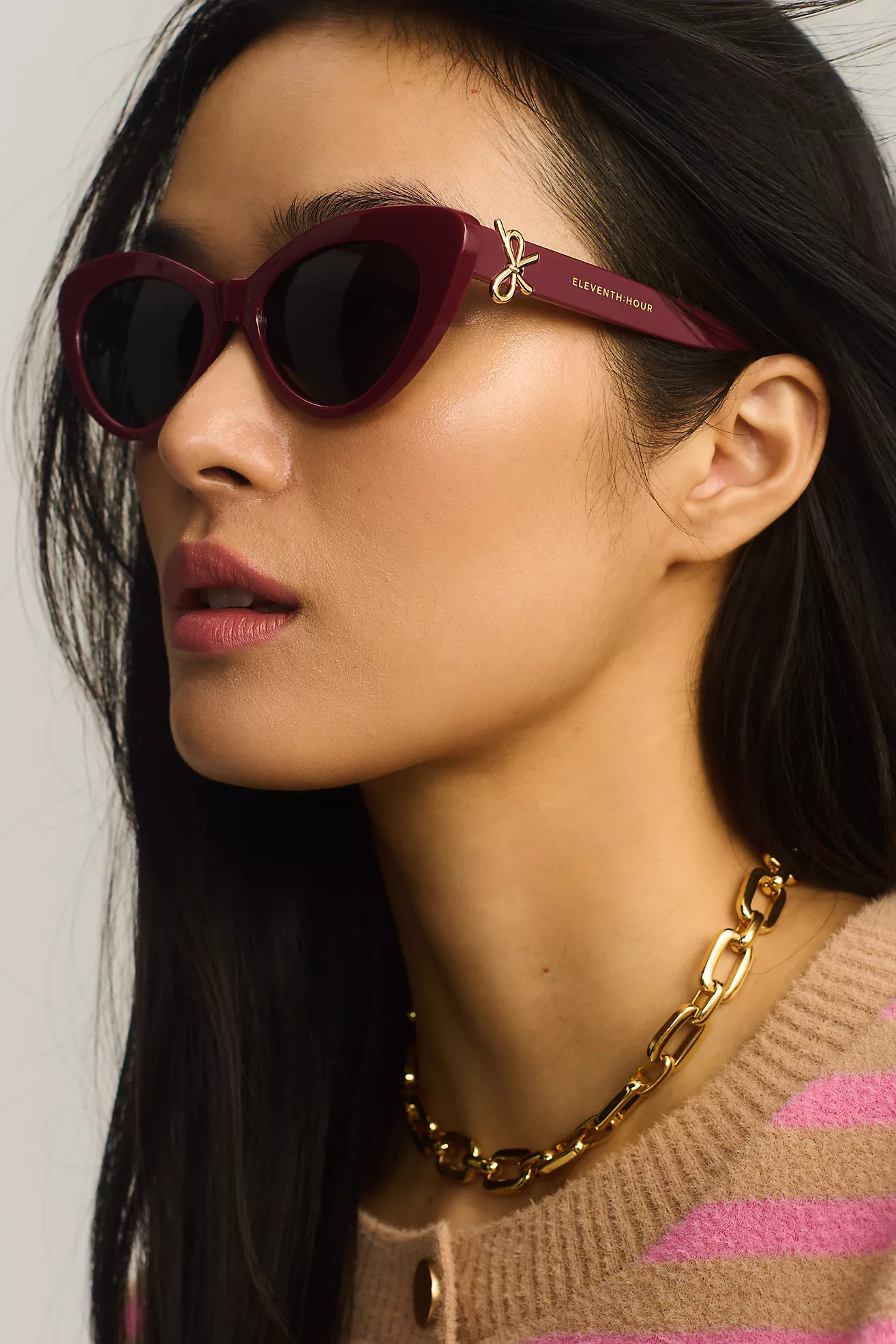 Eleventh Hour x Anthropologie Isla Bow Icon Sunglasses | Anthropologie (US)