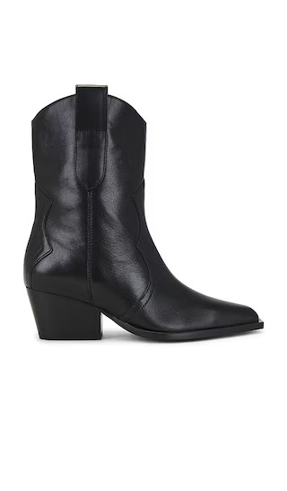 Cat Nap Cowboy Boot in Black Leather | Revolve Clothing (Global)