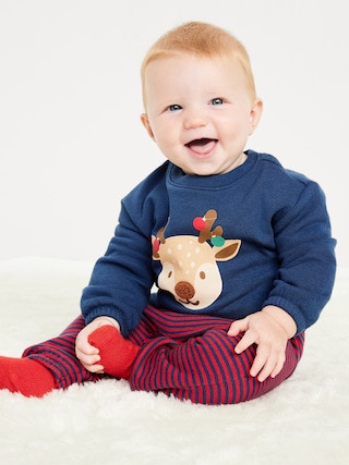 Long-Sleeve Graphic Sweatshirt and Sweatpants Set for Baby | Old Navy (US)