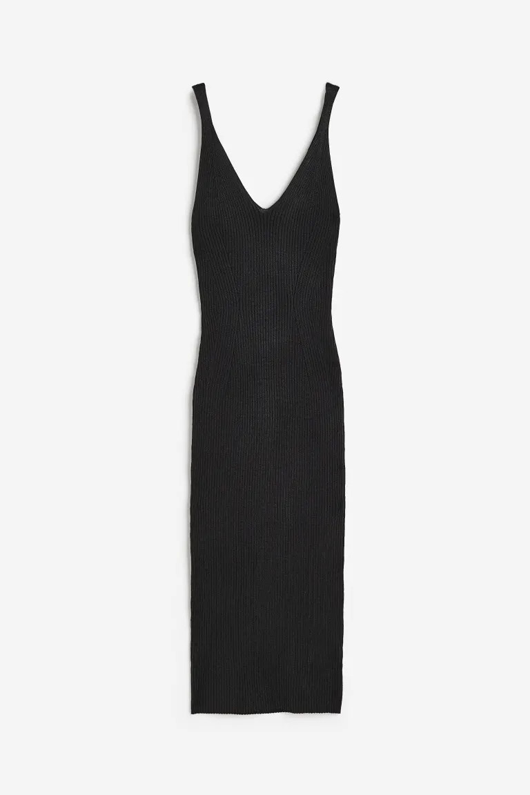 Bodycon-Kleid in Rippstrick | H&M (DE, AT, CH, NL, FI)
