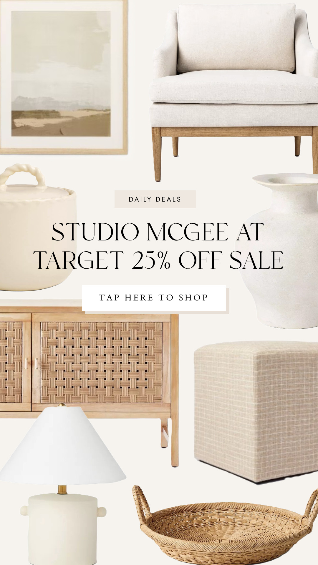 25% OFF Studio Mcgee at Target! Shop accent chairs, home decor, vases, candles, wall art side tables, and more! 

 #LTKHome #LTKSaleAlert #LTKFindsUnder50