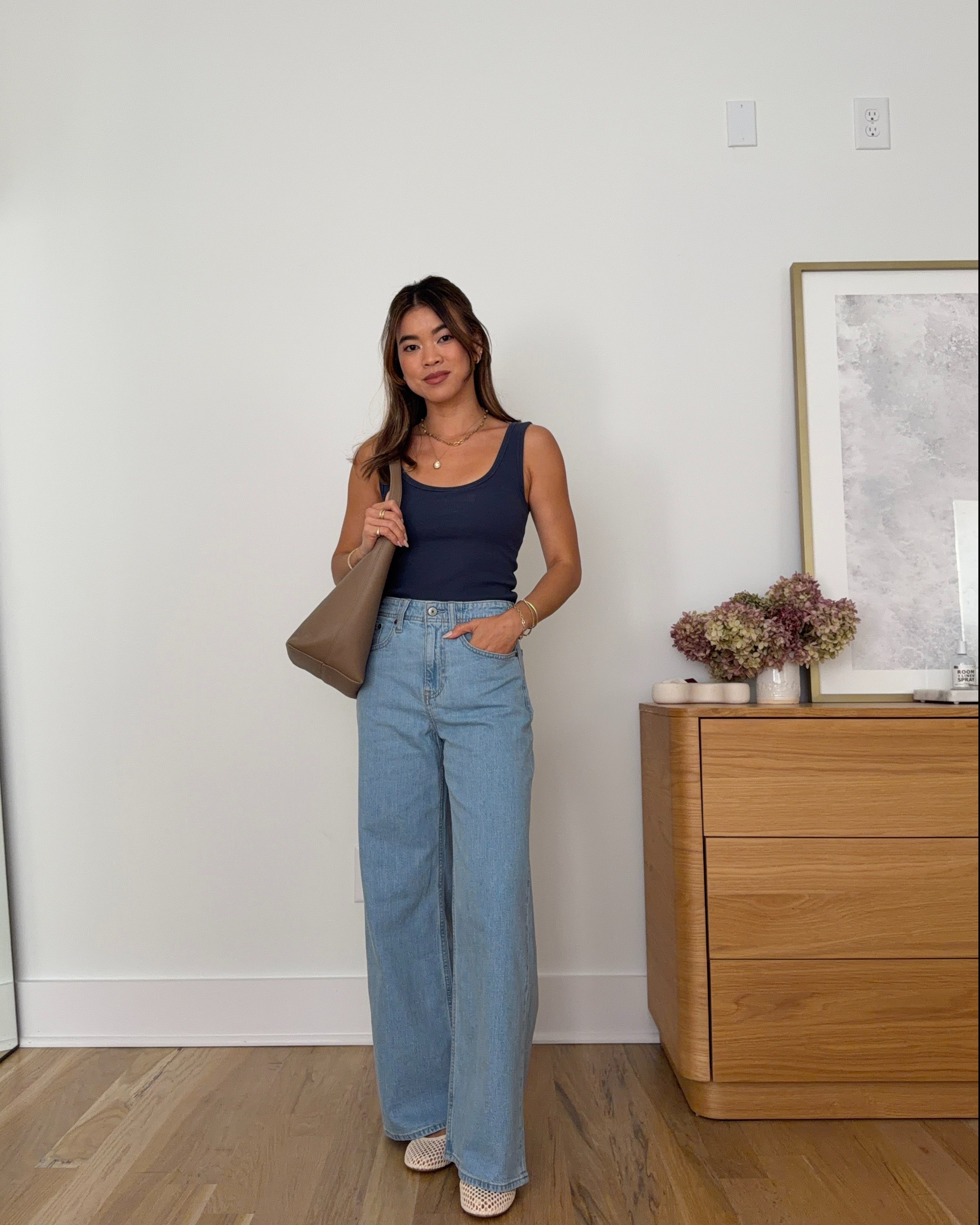 I love @abercrombie jeans and these are perfect for everyday wear!

Sizing info:
Abercrombie Bra-Free Ribbed Scoop Neck Tank (Size XS in Sapphire) 
Abercrombie High Rise Linen Blend Wide Leg Jean (Size 24 short in Medium) 

Petite style, petite fashion, mom outfit, mom style, petite pants, petite outfit ideas, petite outfits, best pants for petite, petite denim, spring style, spring outfits, beach outfits, vacation outfits, wedding guest dress, summer outfit, summer jeans, petite jeans, Abercrombie jeans, tank top, summer tank, bra free tank 

 #LTKmomlife #LTKSeasonal #LTKPetite