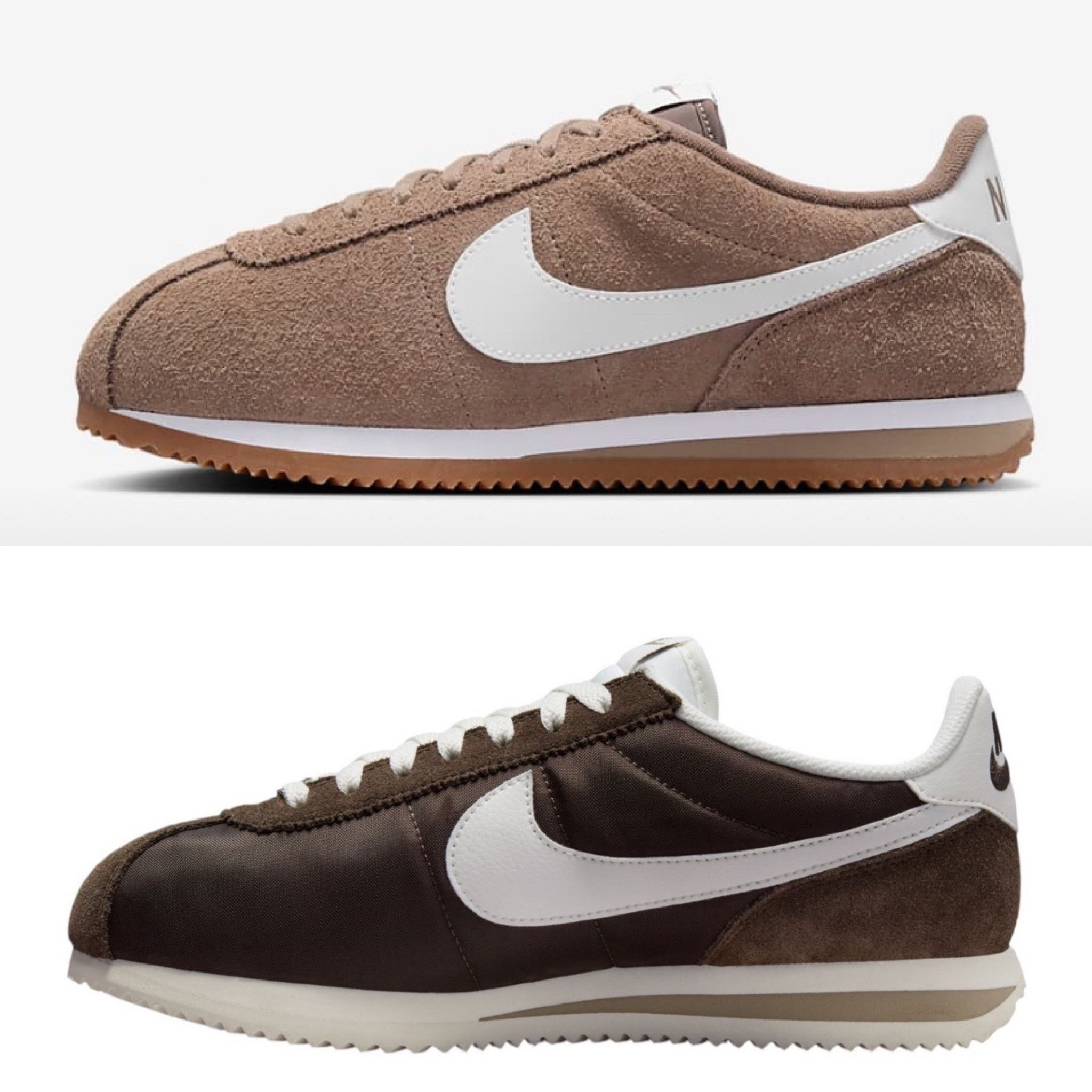 Neutral shoe option for the fall. #nikecortez 