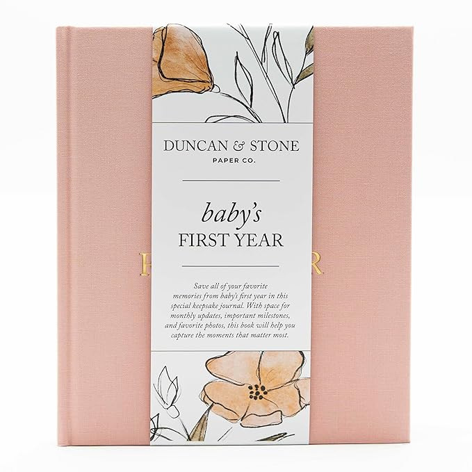 Baby First Year Book - Heirloom Keepsake Baby Memory Book to Record Important Milestones, Photos ... | Amazon (US)