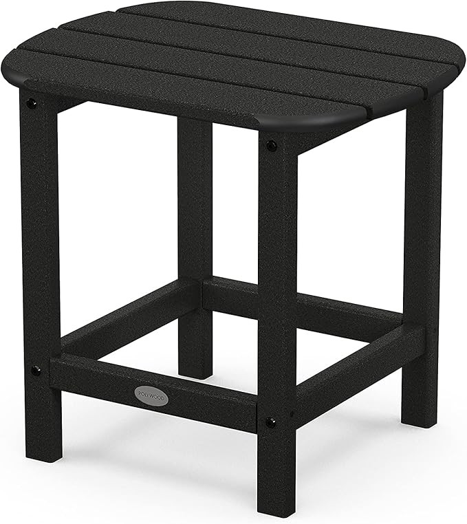 POLYWOOD SBT18BL South Beach 18" Outdoor Side Table, Black | Amazon (US)