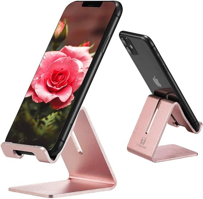 Cell Phone Stand Holder - ToBeoneer Aluminum Desktop Solid Portable Universal Desk Stand Compatib... | Amazon (US)