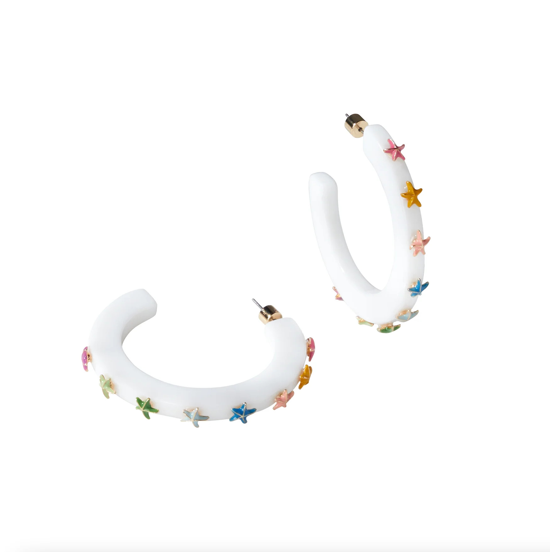 Starfish Jewel Hoop - Multicolor | Smith & Co. Jewelry