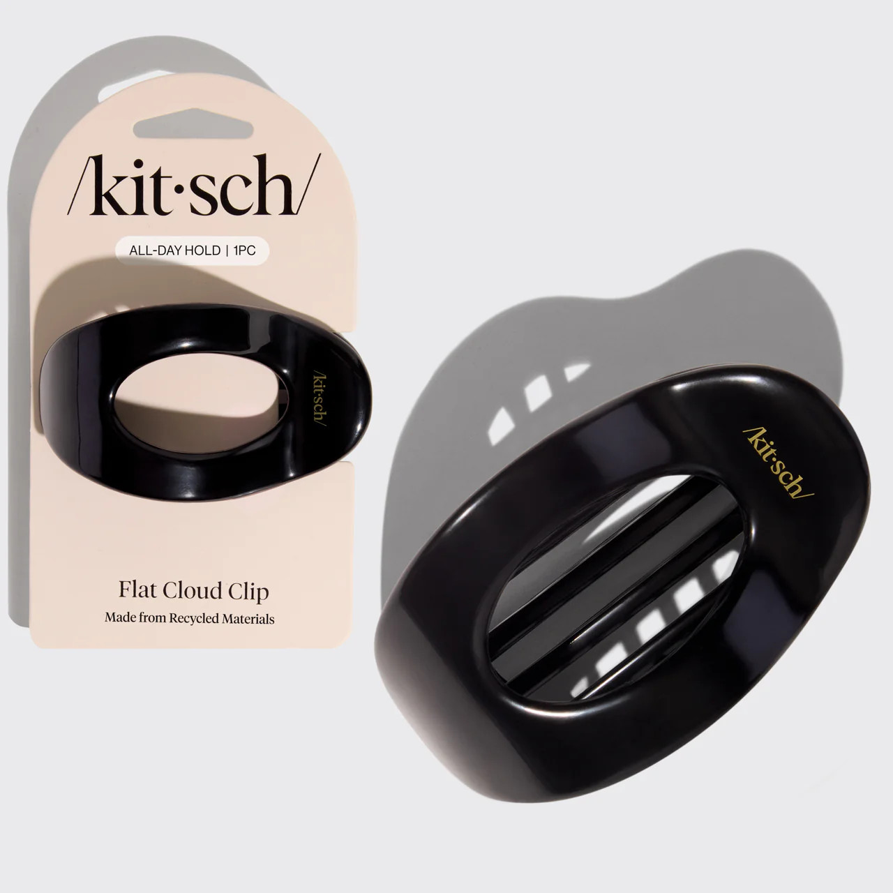 Black Flat Cloud Clip - Medium | Kitsch