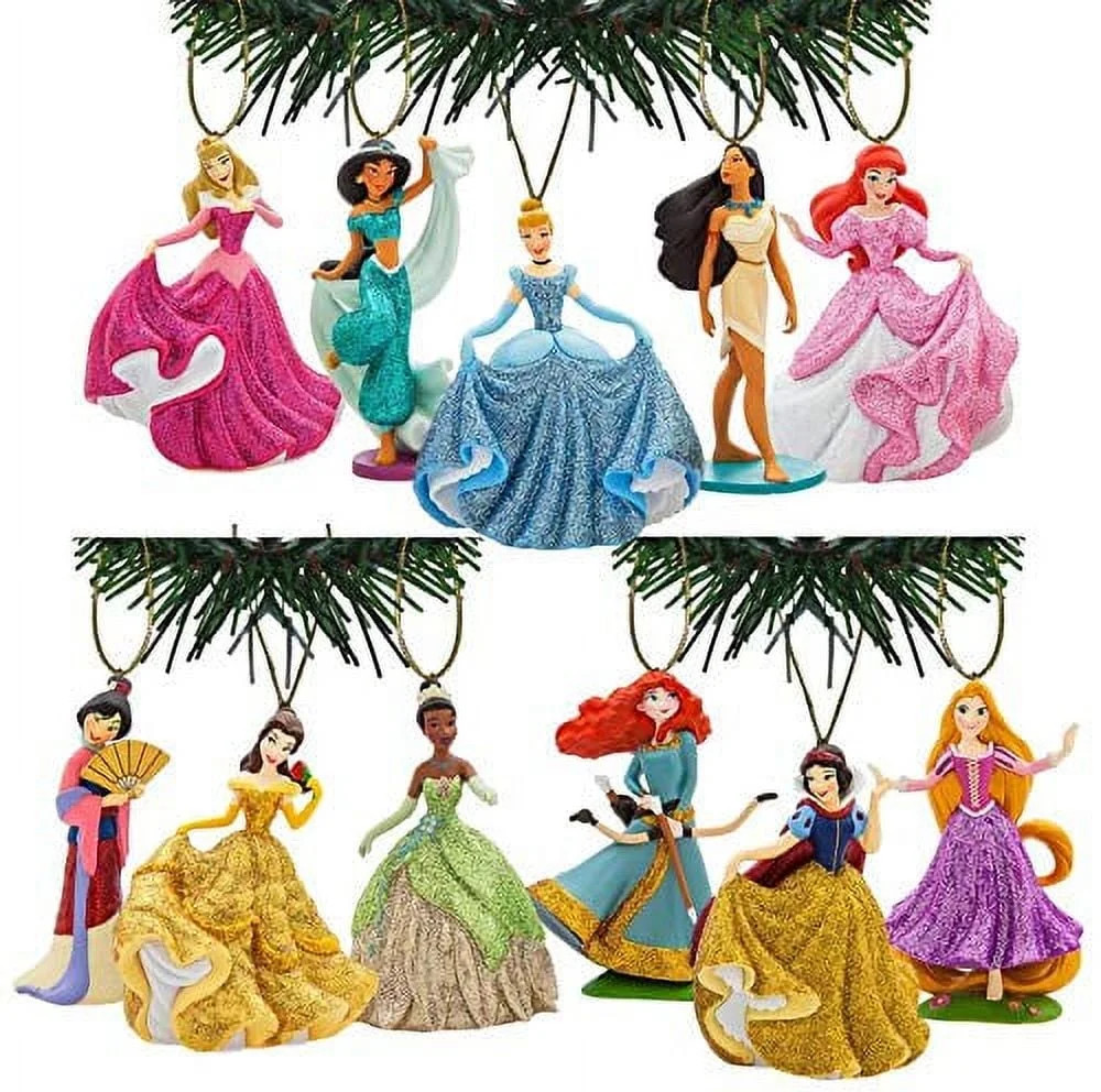 Characteristix Disney's Princess Deluxe Glitter Ornament Set | Walmart (US)