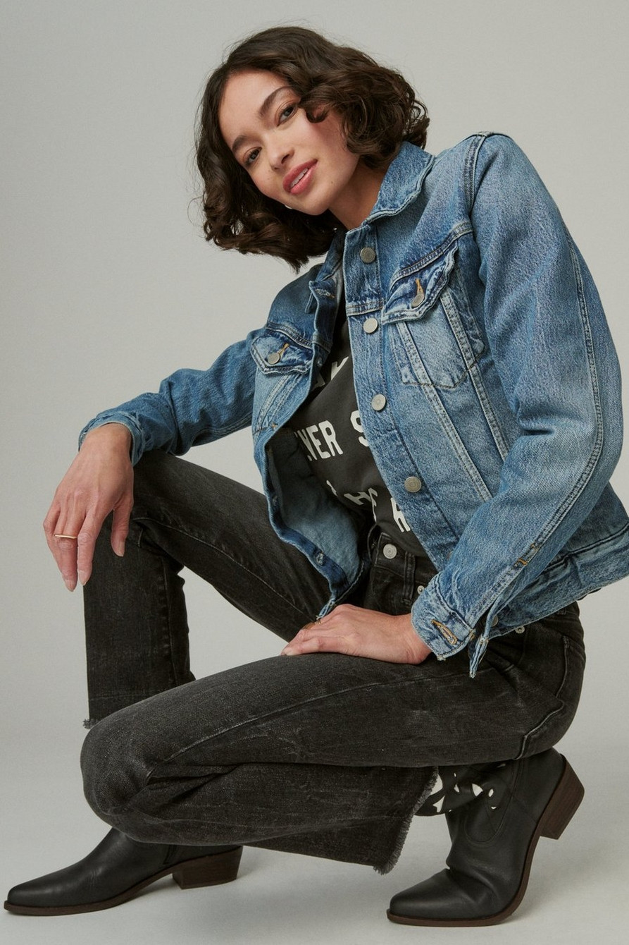 tomboy denim trucker jacket | Lucky Brand