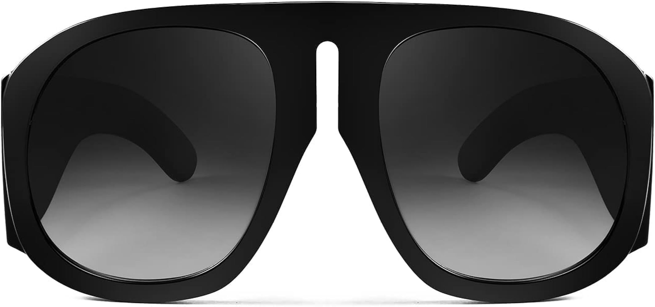 FEISEDY Retro Trendy Avaitor Sunglasses for Women Men Oversized Vintage 70s 80s Sunglasses Flat T... | Amazon (US)