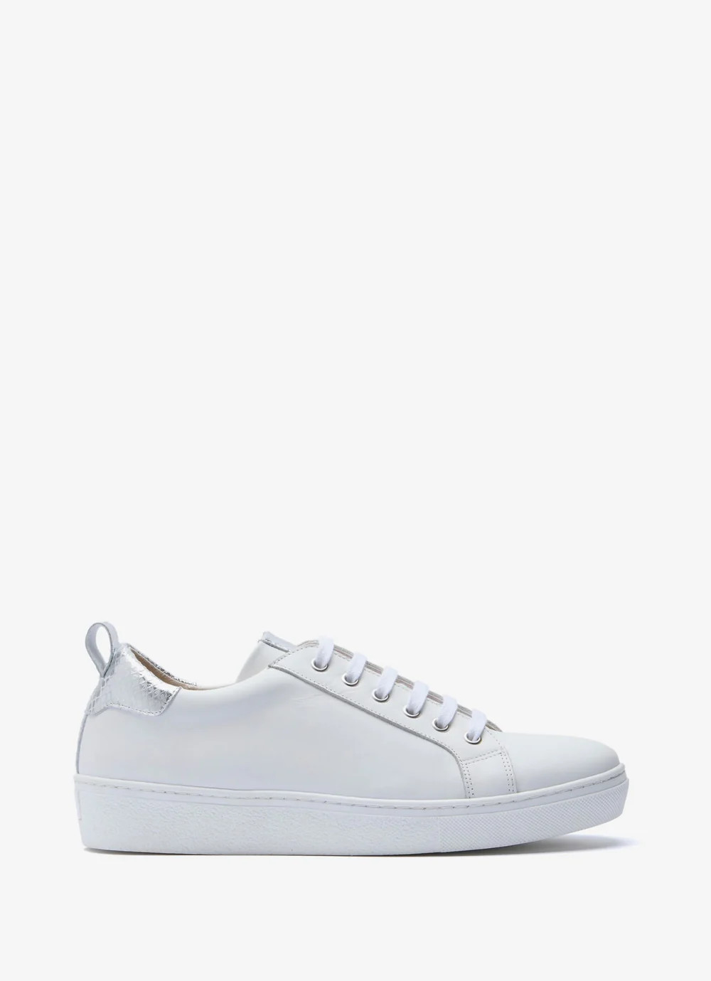 Allie White Leather Trainers | Mint Velvet