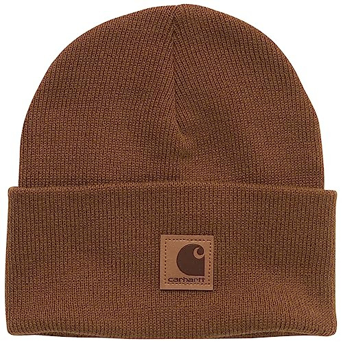 Carhartt Unisex Kids' Knit Beanie Watch Hat, Brown Classic | Amazon (US)