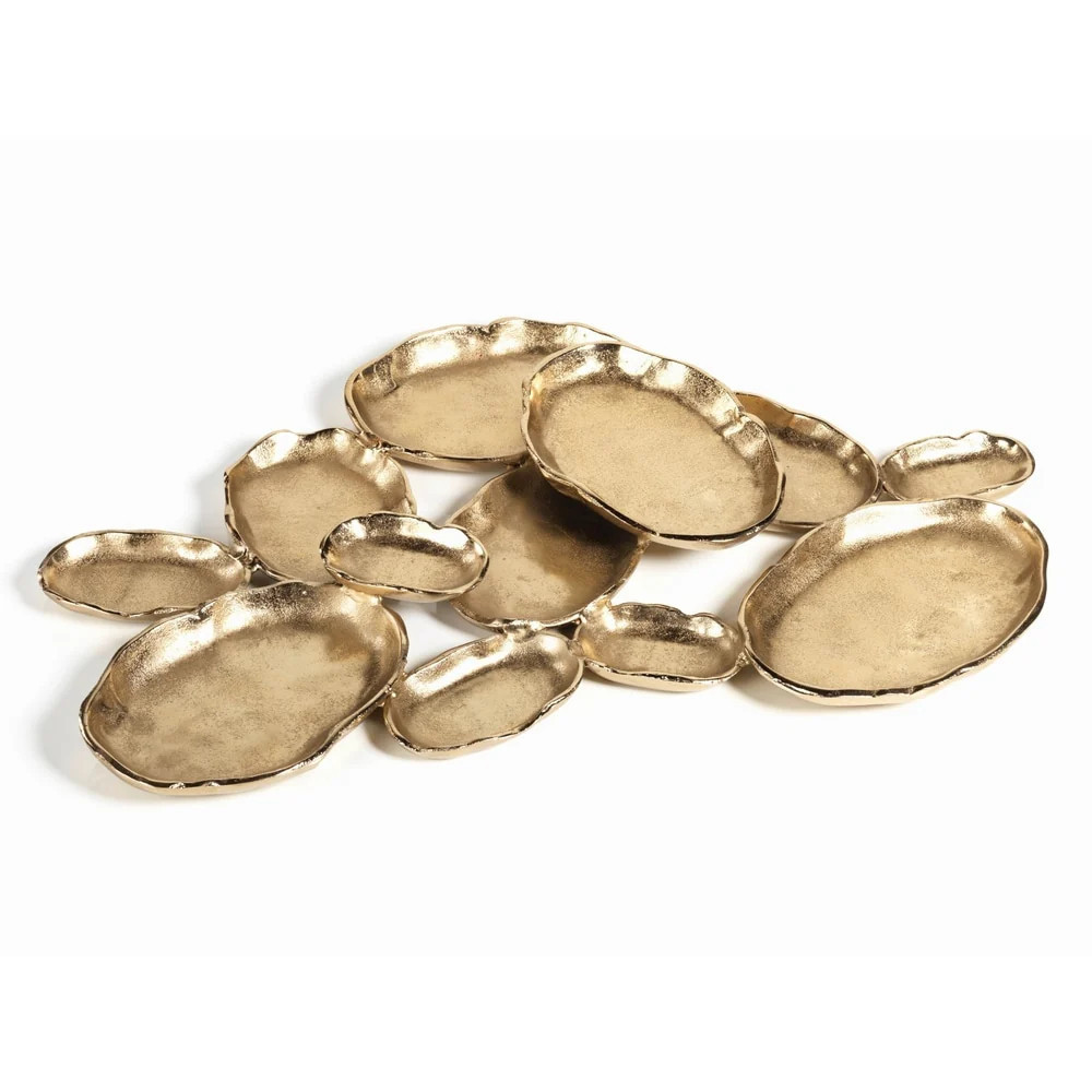 12-Tier Cluster Oval Serving Bowl, Gold | Bed Bath & Beyond