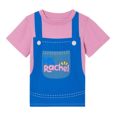 Ms. Rachel Toddler Girls Cosplay T-Shirt Pink / Blue 3T | Target