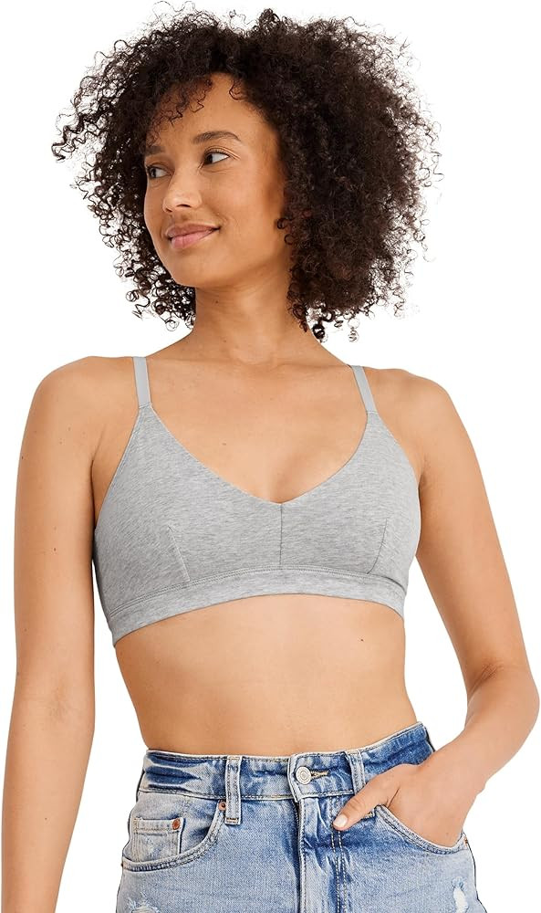 Jockey Women's Bra Organic Cotton Stretch Triangle Bralette | Amazon (US)