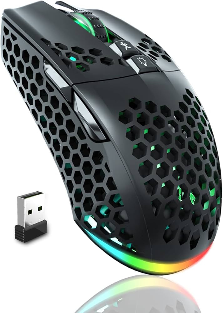 SOLAKAKA Wireless Gaming Mouse with Tri-Modes(BT5.1+BT5.1+2.4G),Rechargeable RGB Wireless Mouse w... | Amazon (US)
