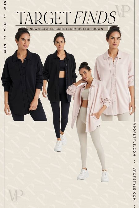 Target athleisure button up fleece shirt perfect for your workout outfit! Wear open or closed. Comes in two colors   

#LTKfitness #LTKfindsunder50 #LTKstyletip