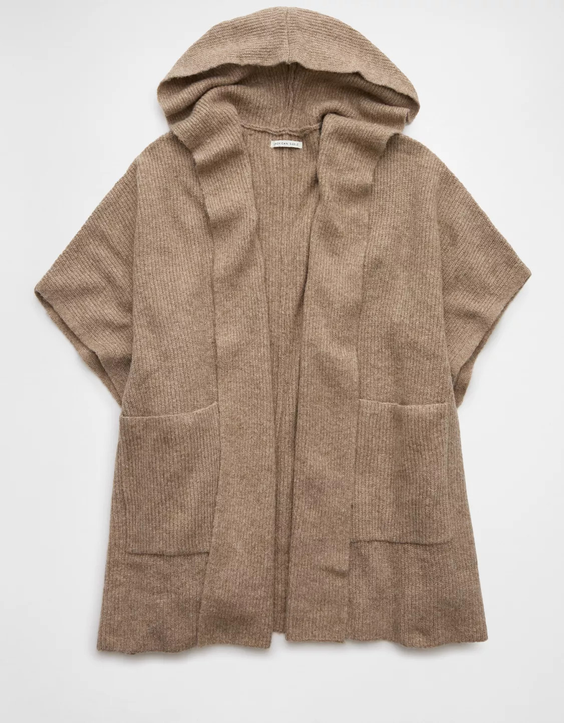 AE Whoa So Soft Hooded Sweater Poncho | American Eagle Outfitters (US & CA)