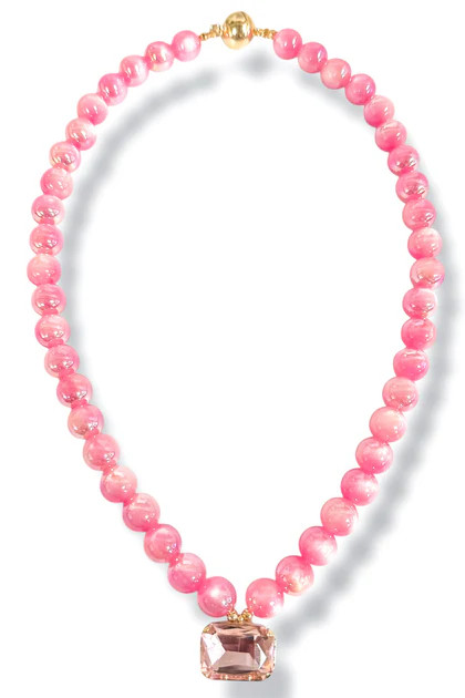 Eye Candy Pink Beaded Necklace | The Willow Tree