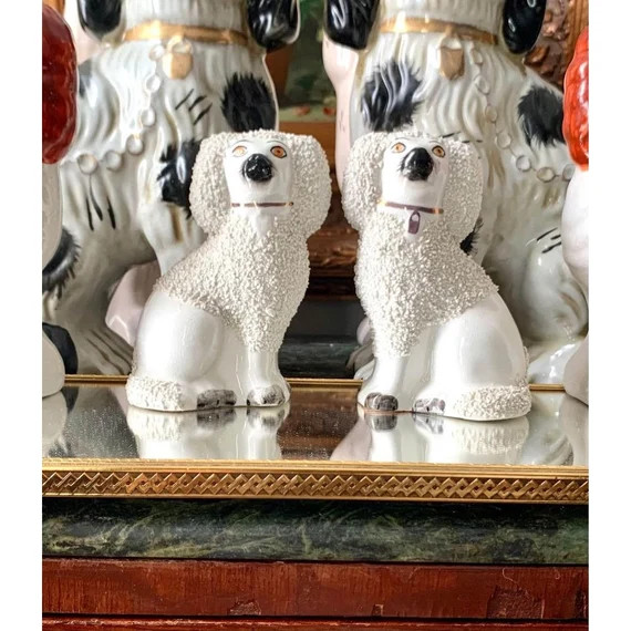 Poodle Dog Staffordshire Vintage Figurine Adorable | Etsy | Etsy (US)