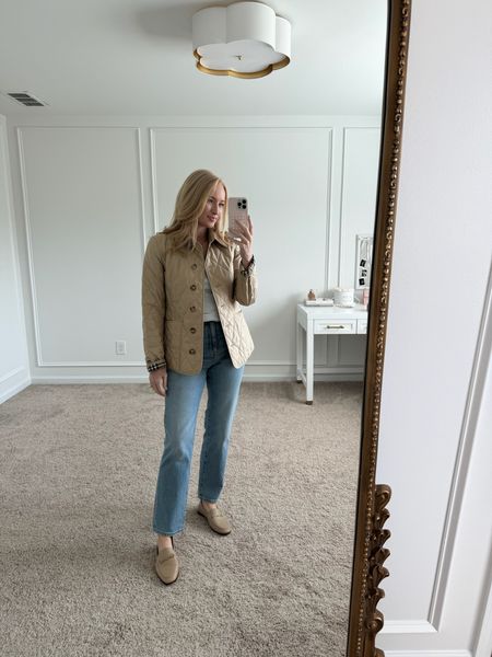 If you’re looking for a great everyday jacket that is perfect for spring I love this one from Burberry. I’ve paired it with classic denim and loafers for a simple everyday look  

#LTKshoecrush #LTKstyletip #LTKSeasonal
