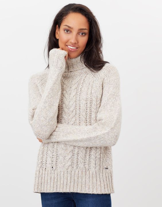 Carmella Knitted Cable Sweater | Joules (US)