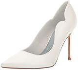 NINE WEST Footwear Women's Foxy Pump, White Satin, 6 | Amazon (US)