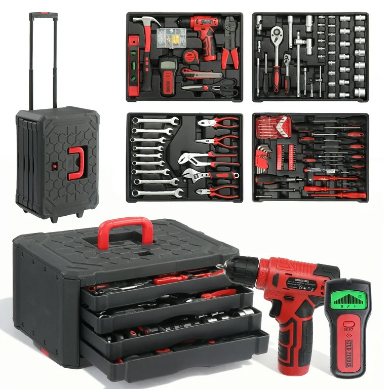 UBesGoo 1000 Pcs Tool Set, Household Repair Hand Tool Kit, Mechanics Tool Kit, with Trolley Case ... | Walmart (US)