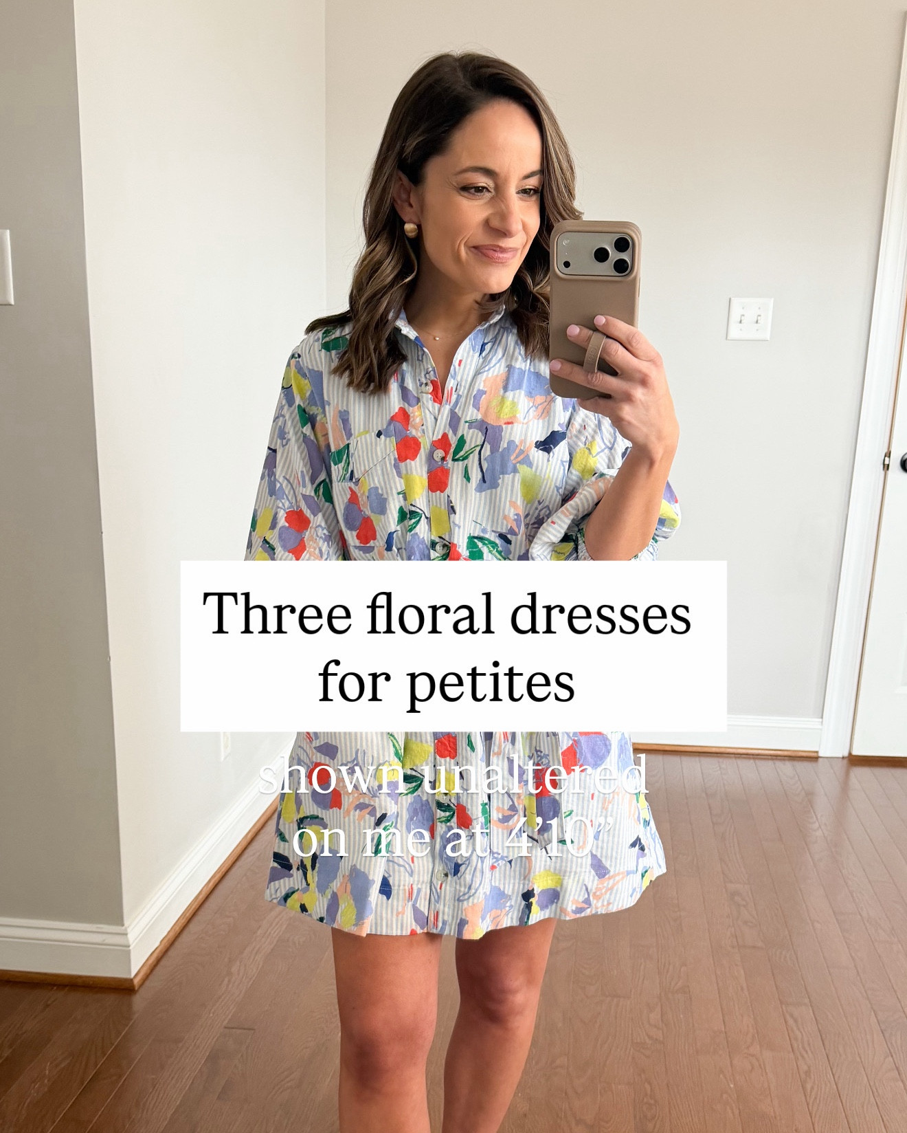 Three floral dresses for petites! 

Light blue floral (Anthropologie): petite xxs - tts 
Blue and white (Walmart): xs - adjustable tie straps, roomy at the top on me.
Yellow floral (Anthropologie): xs (xxs would fit me better) dress is unlined, lightweight and runs a little large at the chest. 

My measurements for reference: I’m 4’10” and 105lbs. My bust, waist, and hip measurement is 32”, 24”, and 36”.

#LTKSeasonal #LTKPetite