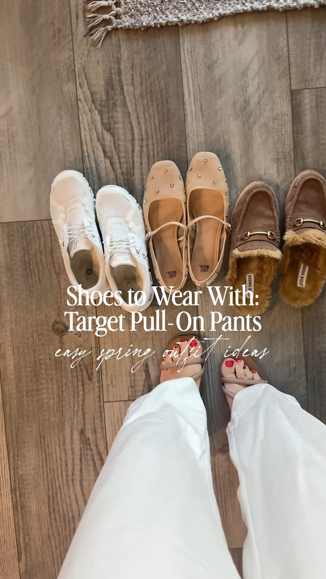 If you grabbed the viral Target pull-on pants and aren’t sure what shoes actually work with them, here are my favorites for spring.

From errands to more elevated days, these are the pairs I keep reaching for — comfortable, classic, and easy to style with non-jean pants when you still want to feel pulled together.

Comment TARGET for links, or everything is in my LTK.
Follow along for classic style, everyday outfit ideas, and elevated looks for real life.

shoes to wear with pull on pants, target pull on pants outfit, non jean spring outfits, spring shoe ideas for women, classic casual outfits, elevated everyday style, mom outfit inspiration, comfortable polished outfits, spring capsule wardrobe