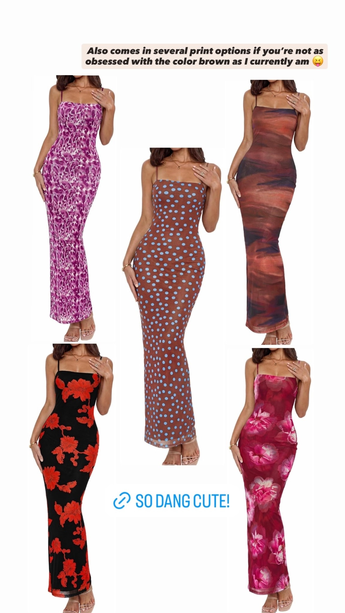 Also comes in several print options if you’re not as obsessed with the color brown as I currently am 😝

#LTKootd #LTKWedding #LTKOver40