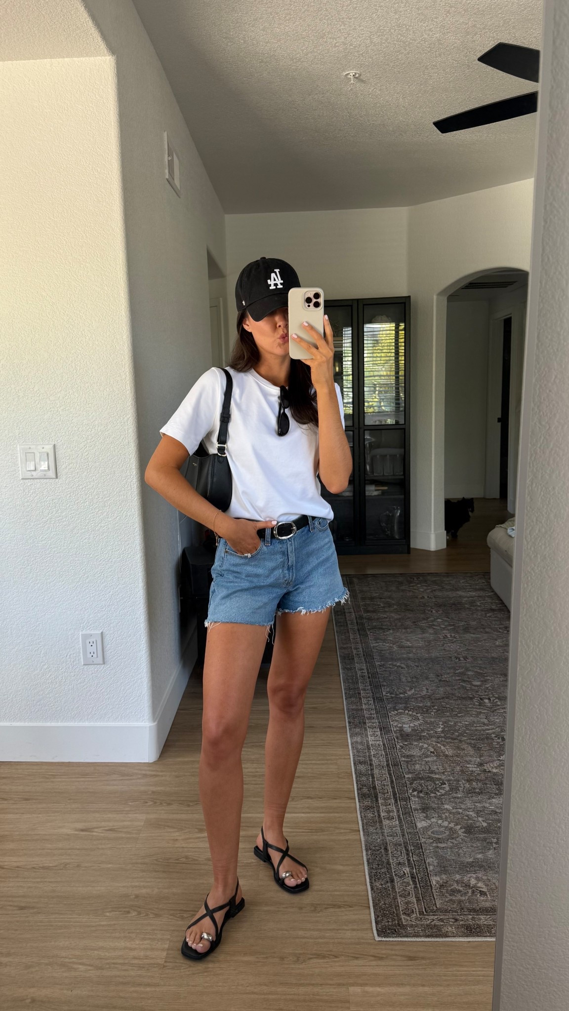 What I wore to run a few errands this afternoon! These shorts are a great length if you’re looking for a denim short that is short, but not TOO short (if ya know what I mean!) 

I’m 5’7” wearing a size Small in the tee shirt (not see through btw) and my true size 25 curve love in the shorts! Find your size of jeans by measuring around your waist near your belly button (in inches) and that will be your size!

#LTKSeasonal #LTKFindsUnder50 #LTKStyleTip