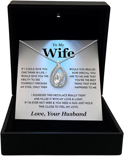 TRYNDI To My Wife Necklace from Husband - Soulmate, Girlfriend, Fiance Gift for Anniversary, Birt... | Amazon (US)
