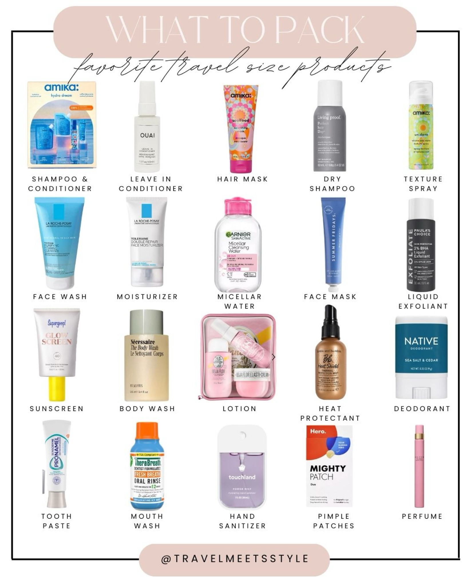 Favorite travel size products for your toiletry bag ✨

#LTKTravel #LTKFindsUnder50 #LTKBeauty