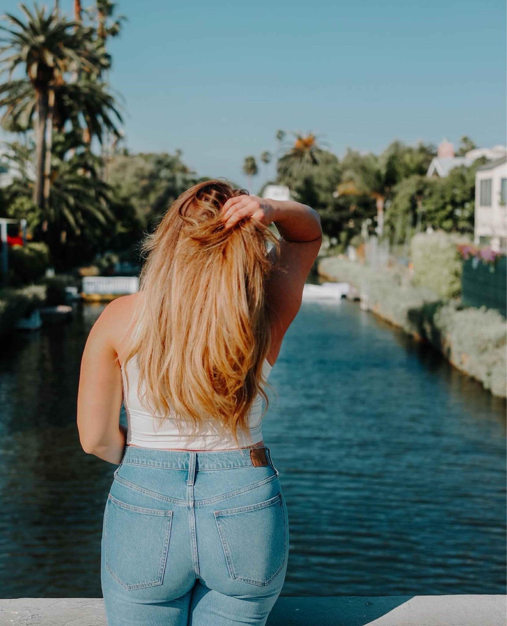 Casual Saturday fit ☀️ 
x— Venice, CA 
•
My favorite jeans are now on sale! The Madewell Perfect Vintage Jean is my go-to.

#LTKmidsize #LTKsalealert #LTKtravel