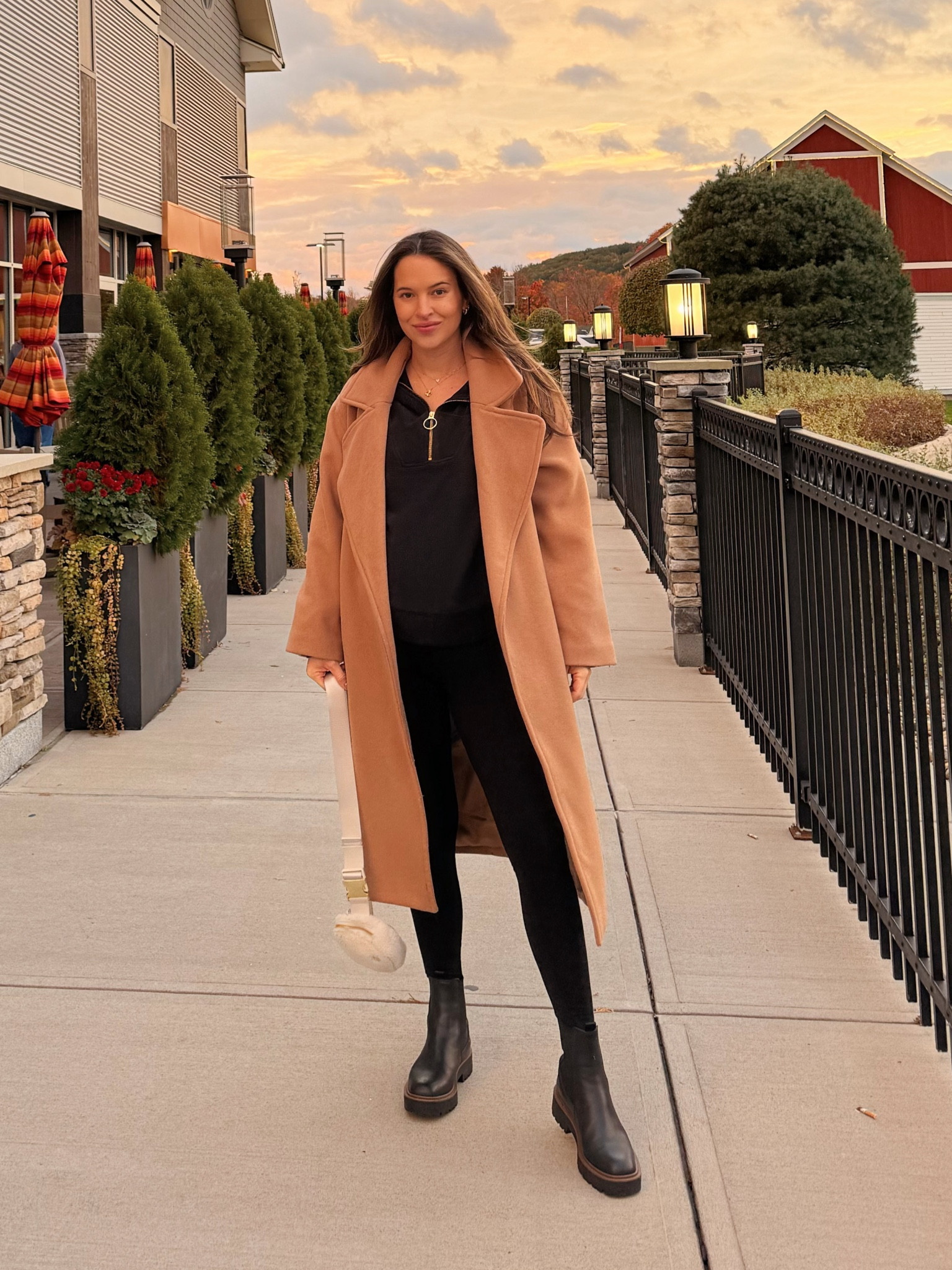 Fall layers. Wearing this oversized coat from Abercrombie that easily covers the bump! Runs true to size, wearing S. Varley zip up runs true to size, wearing S. Maternity ribbed leggings run true to size, wearing S. Sam Edelman Laguna boots run true to size. 

Maternity outfit, fall pregnancy outfit, bump friendly coat, maternity coat  

#LTKstyletip #LTKbump #LTKSeasonal