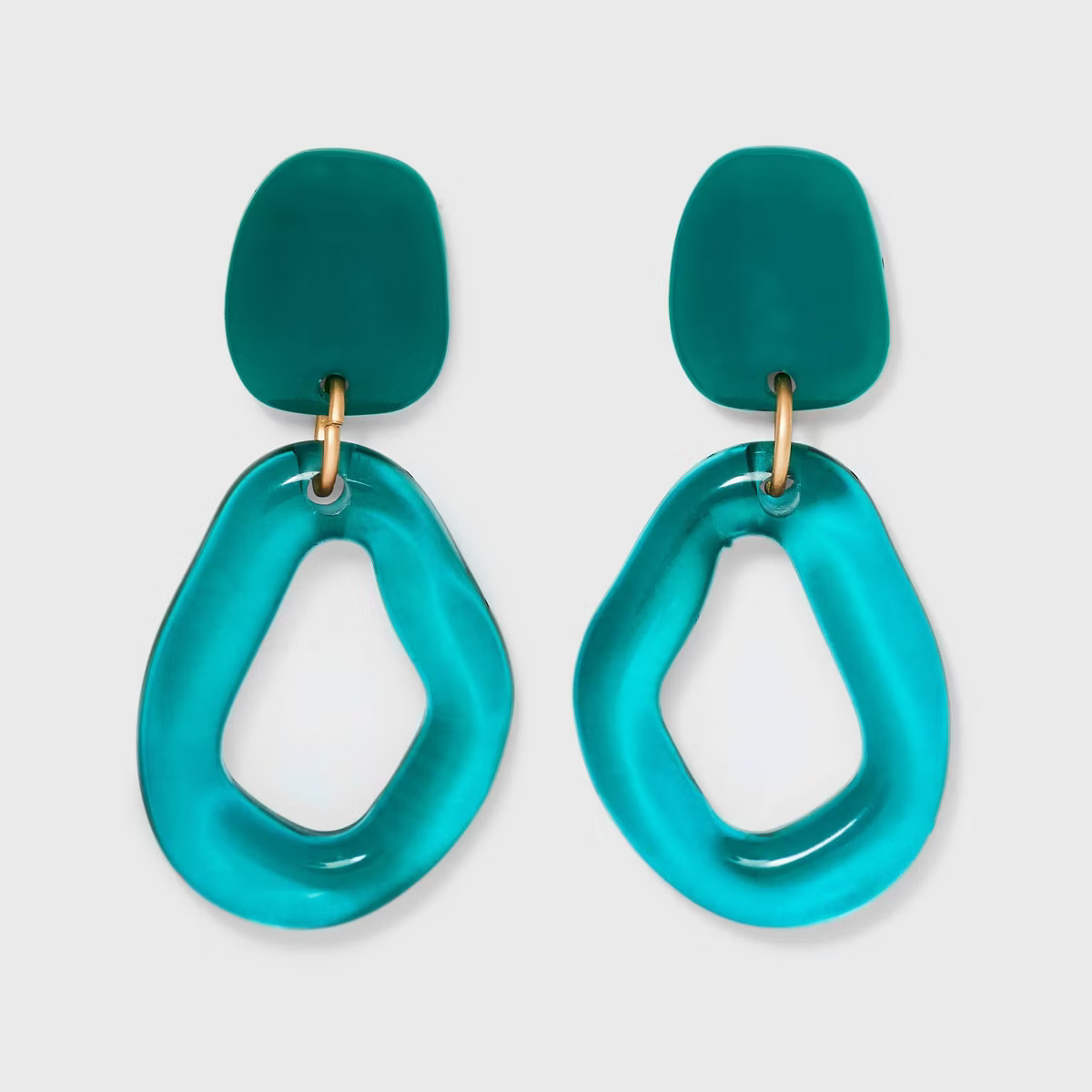 Irregular Post and Link Drop Earrings - Universal Thread™ | Target